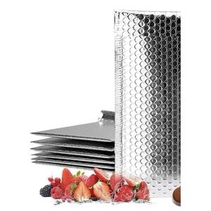 Thermal Bubble Mailer 6 x 6 1/2" - 12Pack Insulated Waterproof for Cold Shipping